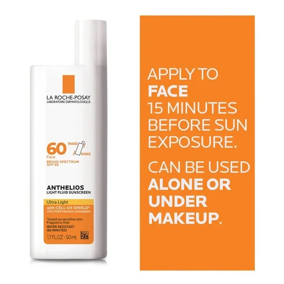 La Roche-Posay | Anthelios Ultra Light Sunscreen Fluid | SPF 60 | 1.7fl.oz/ 50ml - Picture 3 of 4